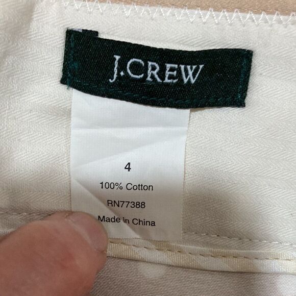 J crew tan and white polkadotted pencil skirt size 4 - Picture 3 of 7
